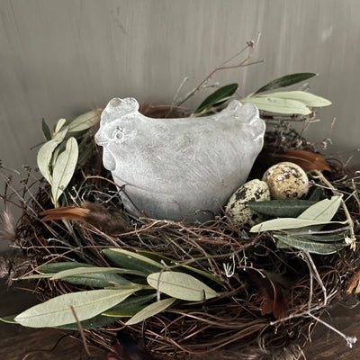 Sfeerset 'Salim nest met stenen kipje'