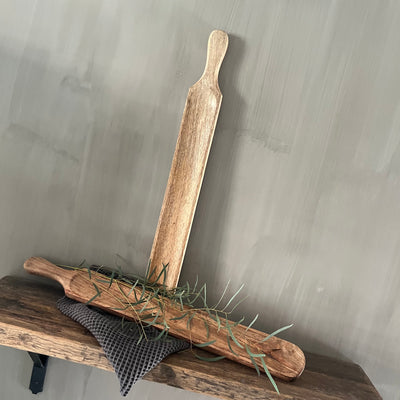 Houten stokbroodplank met handvat, 61 cm