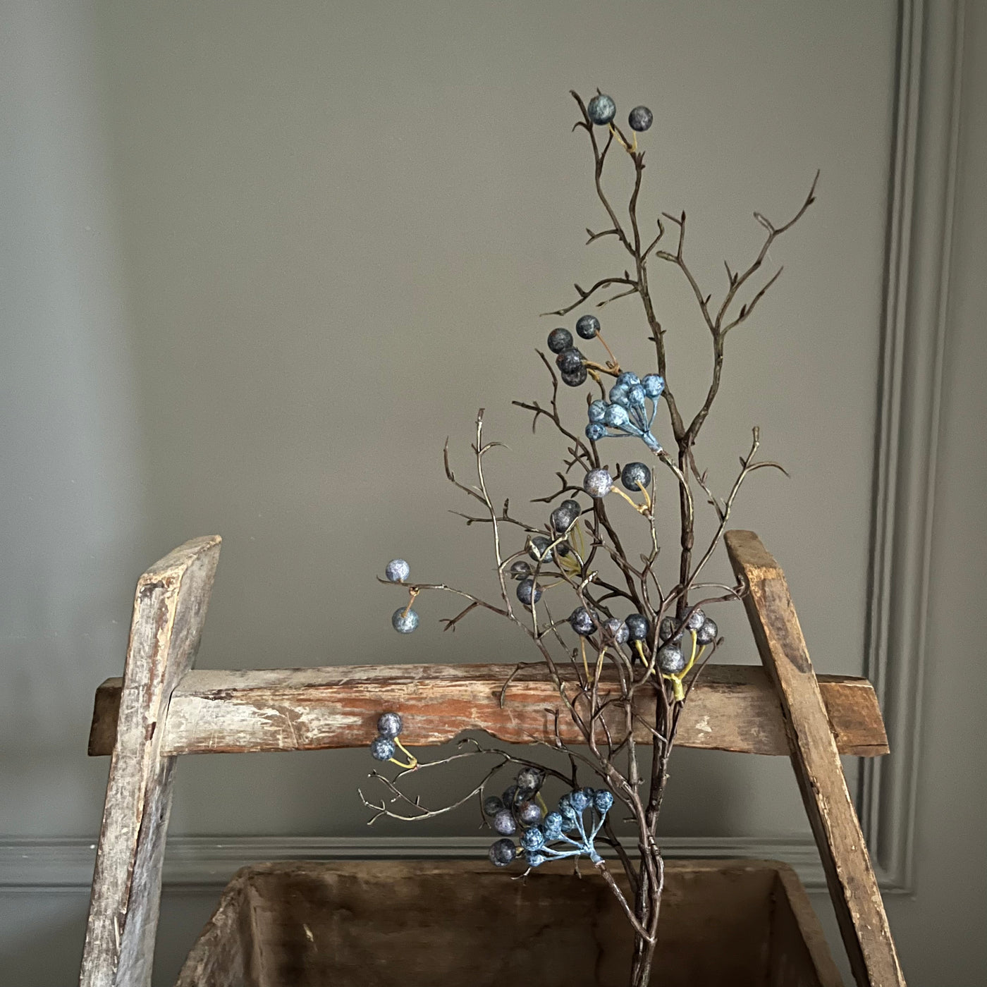 Kunsttak 'Blue berry', 75 cm