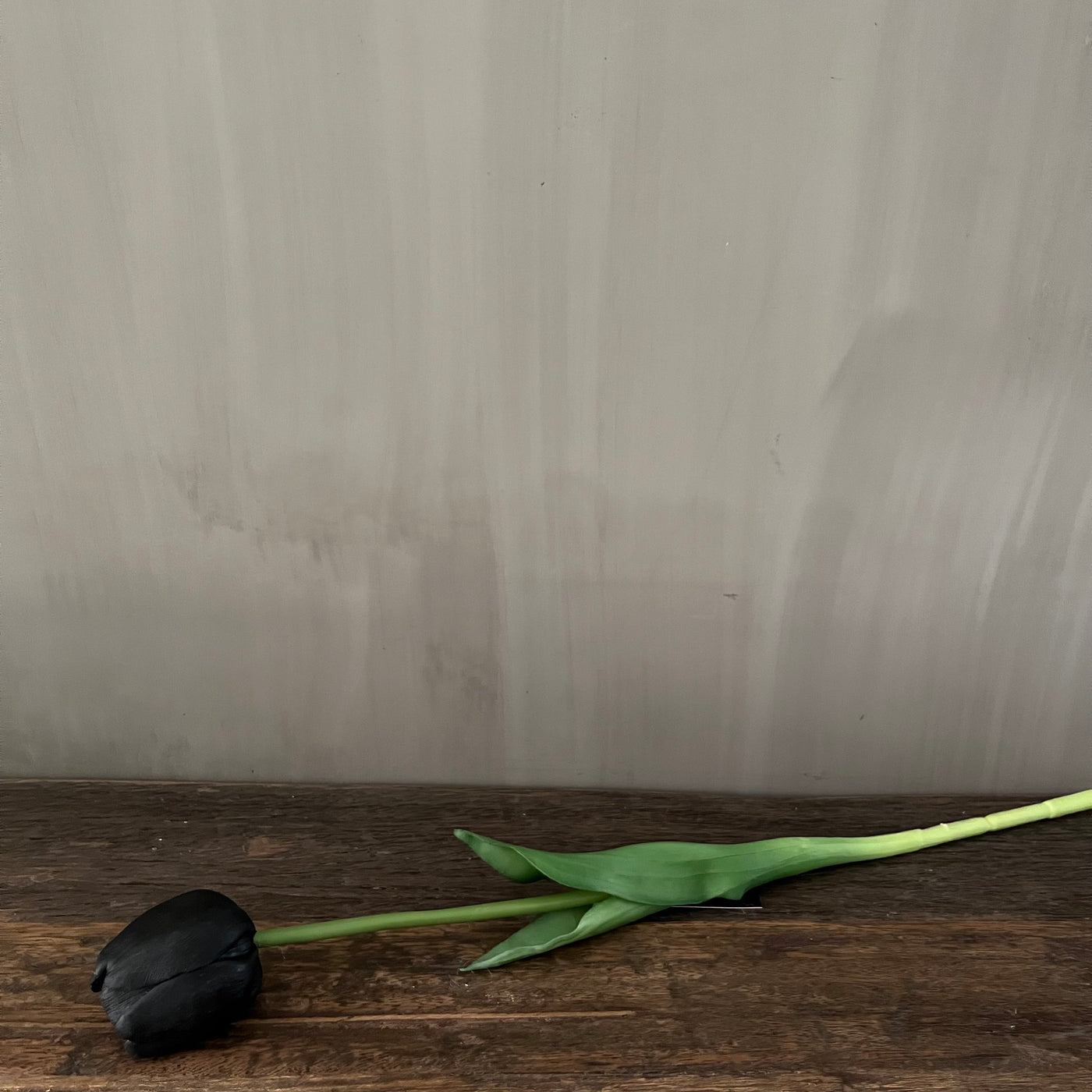 Tulp zwart (kunst), 44 cm