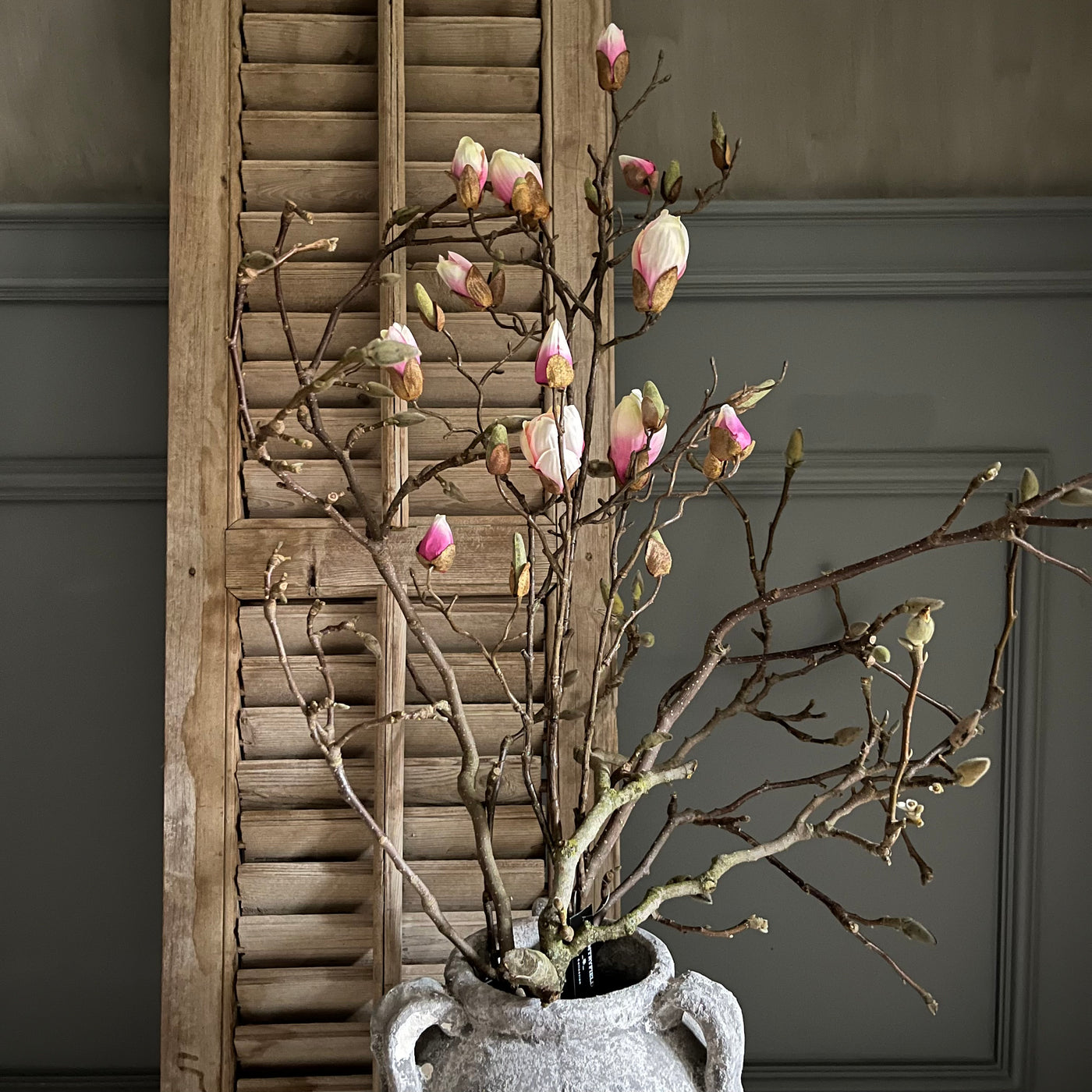 Kunsttak Magnolia 'lichtroze', 110 cm