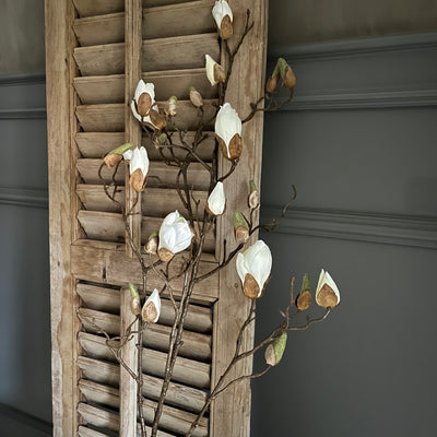Kunsttak Magnolia 'wit', 110 cm.