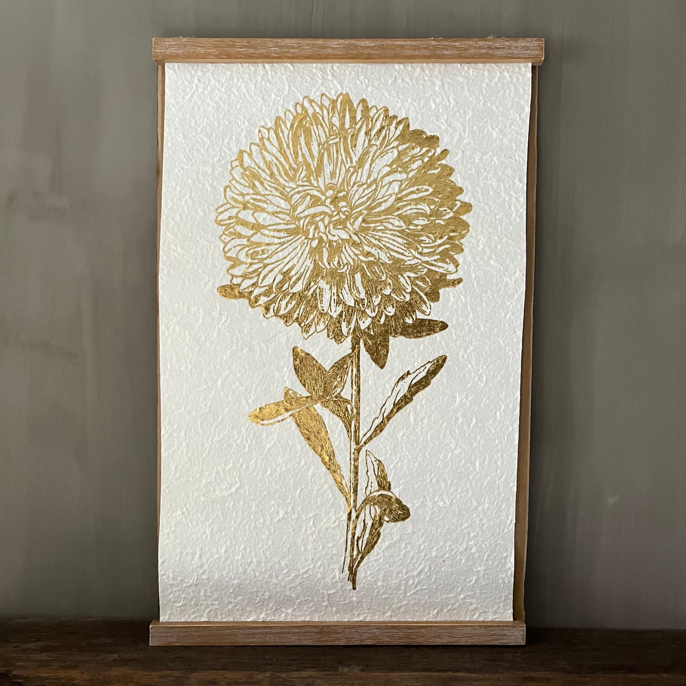 Wanddoek papyrus 'Flower gold'