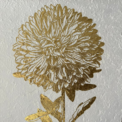 Wanddoek papyrus 'Flower gold'