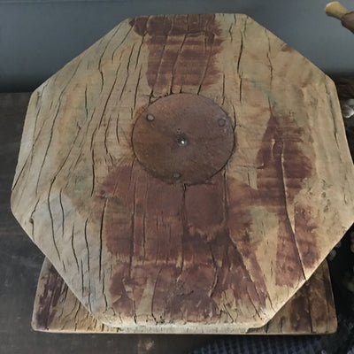 Oude houten poer XL