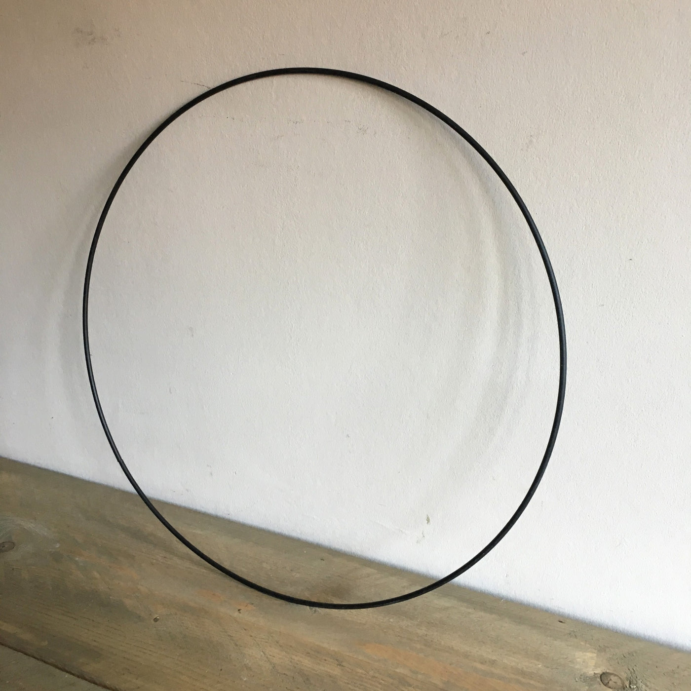 Metalen ring zwart, 40 cm